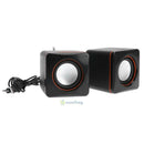 USB 2.0 Square Style Portable Mini Audio Speaker Subwoofer for Phone PC Computer