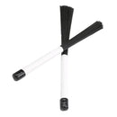 1 Pair Telescoping Loop End Drum Brushes Drumsticks for Jazz Drum White