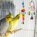 8pcs Bird Parrot Swing Toys Chewing Hanging Hammock Bell Pet Climbing Ladder Kw