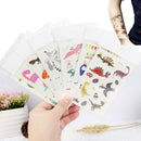 2Pcs Children animal tattoo temporary cute cartoon fox raccoon image stickerMO