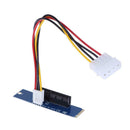 2pcs M.2 NGFF SSD to PCI-E Express 4X Converter Adapter Card Power Cable