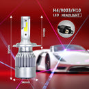 H4 H10 9003 LED Headlight Conversion Kit 200W 20000LM Dual Beam Bulbs Headlight