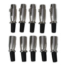 5 Pairs Male/Female 3 Pin XLR Jack Plug Miniphone MIC Audio Connector