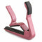 Metal Quick Change Key Capo Clamp for Acoustic Electric Guitar Pink