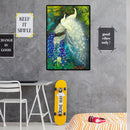 1000pcs Jigsaw Paper Puzzles White Peafowl Educational Toys for Adults Kids