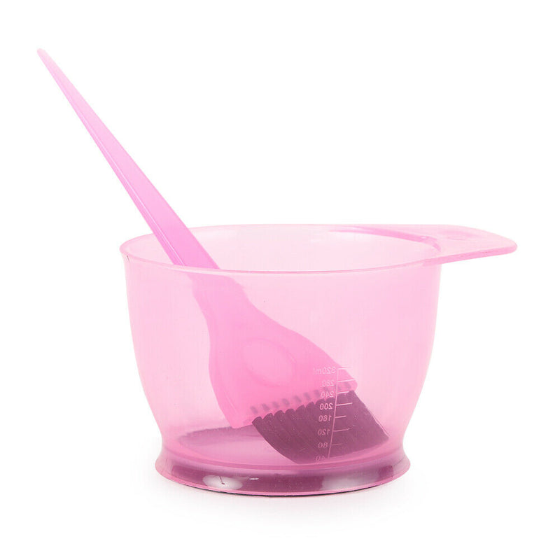 2pcs/Set Plastic Hair Color Mixing Bowl+Dyed Comb Salon Hairdressing Tools
