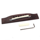 Rosewood Guitar Bridge Adjustable Shaft Saddle Nut Set For Folk Acoustic Guitar