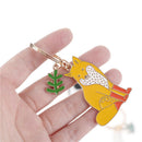 1pc Cute Animal Keychain Black Cat Bear Fox KeyChain Pet Jewelry Key`Accessoriï¼D