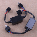 2pcs H4 9003 LED Headlight Canbus Error Anti Flicker Resistor Canceller Decoder