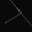 mother child Holding hands Heart-shaped Inlay Diamond Pendant Necklace