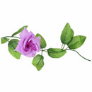 Artificial Purple Rose Leaf Vines Garland Plants Home Decoration Garden W9Y6