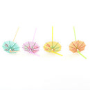50Pcs Fruit Juice Cocktail Straws Beach Party Umbrella Plastic Drinking Straw ME