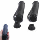 2X Soft Nonslip Bike Handle Bar Grip with Black Aluminum Alloy Lock Ergonom