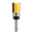Double Flutes 1/4" Shank Straight Flush Trim Router Cutter Bit Bearing 25mm