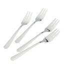 4x New Stainless Steel Cocktail Dessert Fork Tasting Appetizer Cake Fruit UCW