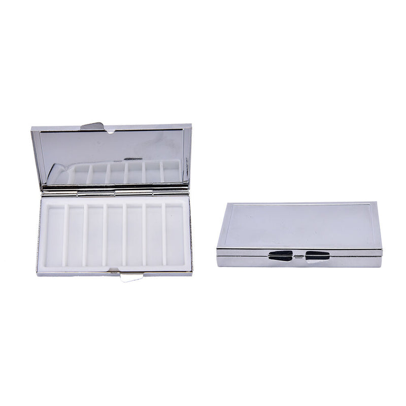 Travel Mini Metal Pill Box Medicine Drug Vitamin Tablet Organizer Container  FT