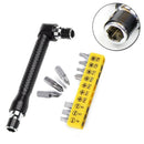 Right Angled Offset Ratchet Screwdriver Set Torx Rolson an L Wrench Tool Black