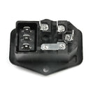 Multi-function 3 Pin IEC320 C14 AC Inlet Male Plug Power Socket With Fuse Switch