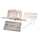 9pcs Stainless Steel Understring Radius Gauge+String Action Gauge+2pcs