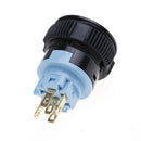 22mm red led emergency warning flash light push button self-locking switch OZ