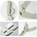 Portable Travel Foldable Plastic Clothes Holder Racks Folding Clothes Hange K4I2