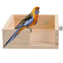Pet Bird Perch Parrot Parakeet Stand Platform Food Feeder Corner Desk Small G3U9