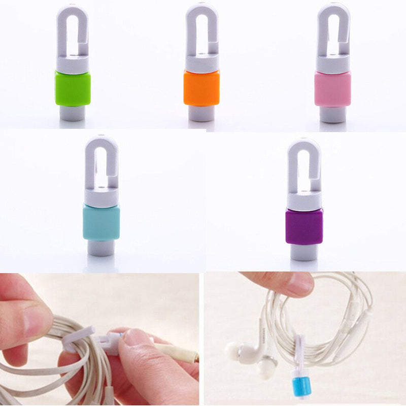 5x Protector Saver Cover for Smart Phone Lightning USB Charger Cable Cord  Z