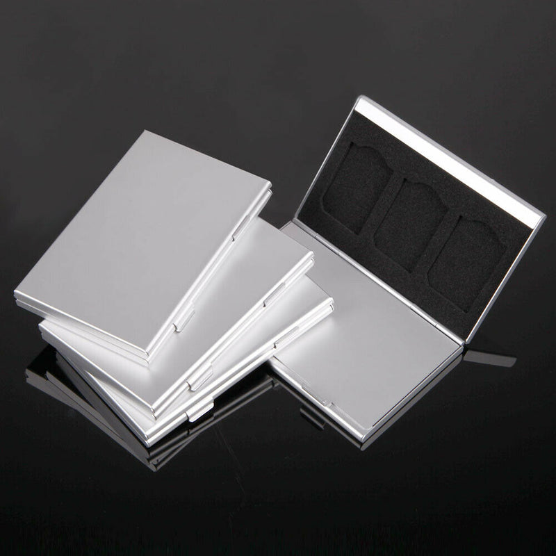Metal Aluminum Micro SD TF MMC Memory Card StorageBox Protecter Case Holder