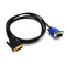 1.5M DVI-I DVI to VGA D-Sub Video Adapter Cable Converter 1080P HDTV Windows