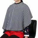 Hair Cutting/Barbers Cape - Adjustable Black and White Stripe Hairdressing  S2K8