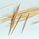 1000pcs Party Toothpick Restaurant Stick Bamboo Double Head Cylindrical Boxed