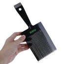 Black Flat Top Guide Comb With Liquid Bubble Level Flat topper Straight Hair-C3c