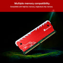 2pcs RGB RAM Heatsink Desktop PC DDR DDR3 DDR4 Memory Heat Spreader (Red)