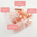 226pcs Office Supplies With Storage Box Binding Assorted School Paper Clips Set