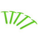 5Pcs/Pack 14.5cm Plastic Tent Peg Nail Tent Stakes for Outdoor Camping Green