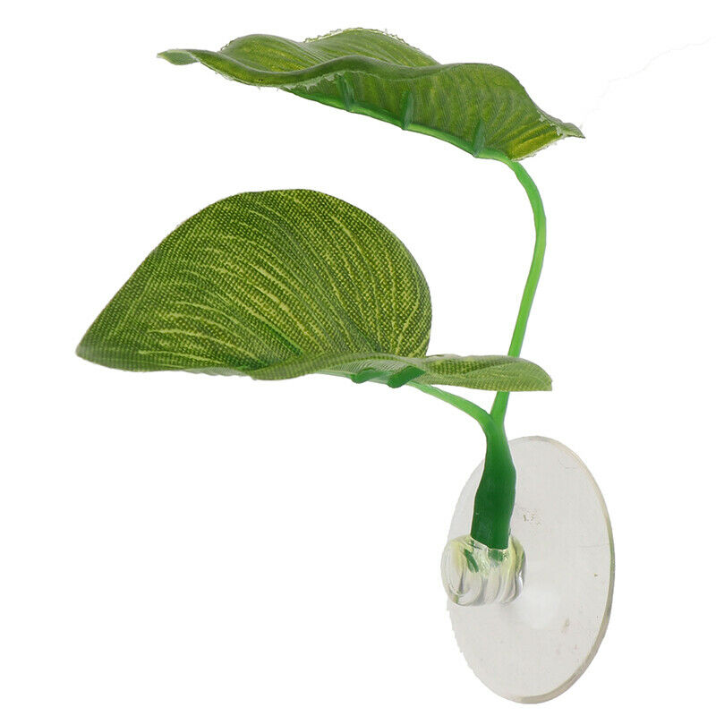 Aquarium Artificial Plant Leaf Hammock Fish Betta Fish Tank Spawning Rest L 3C