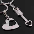 Lover His Her Keychains Keyrings Couples Arrow& "I Love You" Heart & Keys 3C