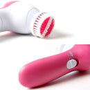 5 In 1 Heated Body Face Beauty Skin Care Cleaning Brush SPA Facial Massager