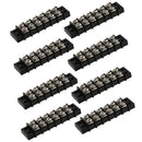 8 Pieces 30A AMP DC 12V 6 Position Gang Dual Row Terminal Block Bus Bar