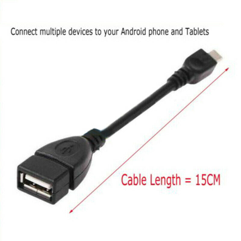 Micro USB Male host to USB Female OTG Adapter Cable For Android Tablet MZE NPX