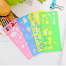Kids Plastic Picture Drawing Template Stencils Ruler DIY-Easter Painting S1V5