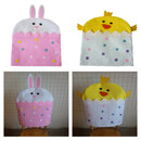 2Pcs Decorative Chair Back Cover Slipcovers 20x27inch for Easter Banquet
