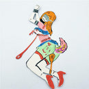 Metal Cutting Dies Stencil DIY Scrapbook Photo Album Cartoon Lady Embossing