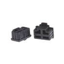 10Pcs Black Ethernet Hub Port RJ45 Anti Dust Cover Cap Protector Plug TEU