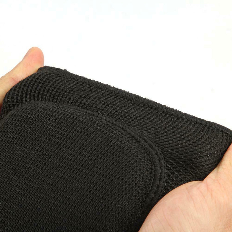 1pair Elastic Elbow Knee Support Sports Gym Knitted Sponge Protectors Elbow