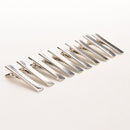 50 PCS Metal Plain Prong Hair Alligator Clip Pinch Clips Hair Clip Teeth Bows C3