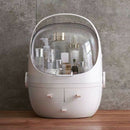 Clamshell 3 Drawer Dressing Table Rounded Makeup Holder Storage Box For Lip