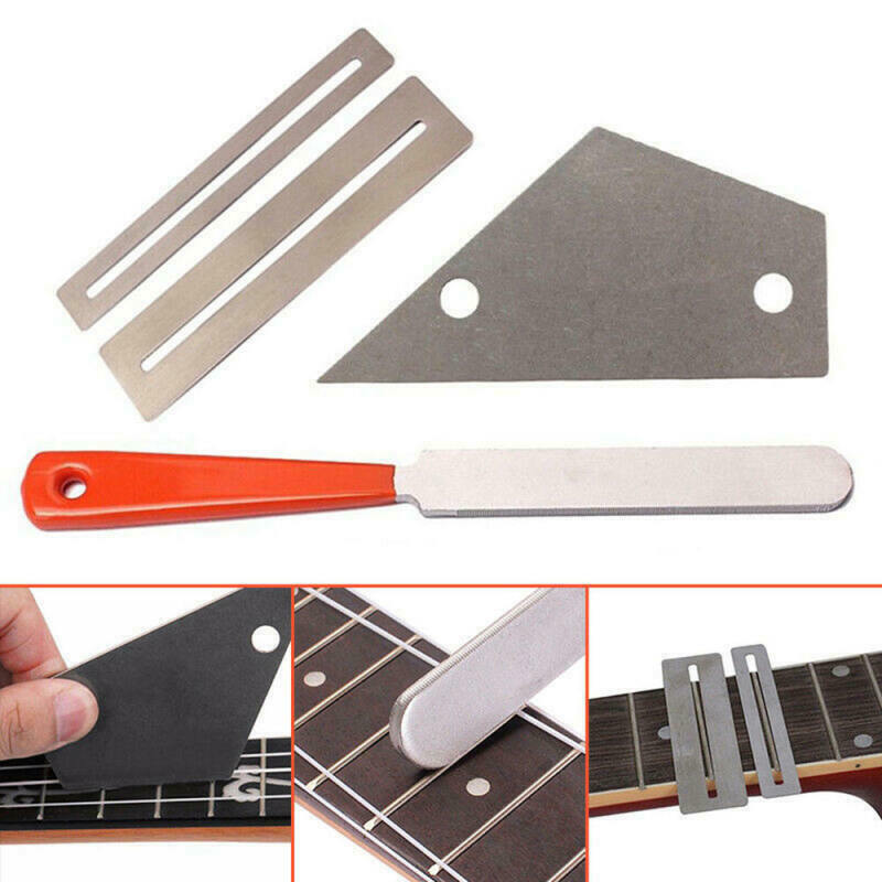 1 Set Guitar Fret Crowning Luthier File Leveling Grinding Guitar Repair Tool Kit