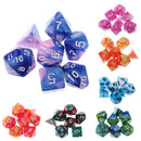 14PCS Polyhedral Dice for  DND Dice Party Game Blue Rose
