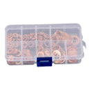 200x 9 Sizes Assorted Solid Crush Copper Washer Sump Plug Banjo Bolt Tap Box
